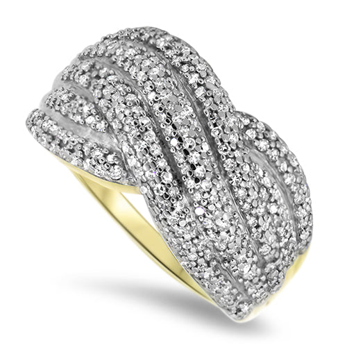 1.00ct Diamond Cluster Ring in 14ct Gold | London Loans