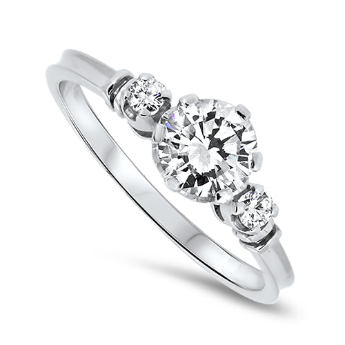 0.68ct Diamond Engagement Style Handmade Ring in 18k White Gold