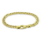 14ct Yellow Gold Crossed Curb Link Bracelet