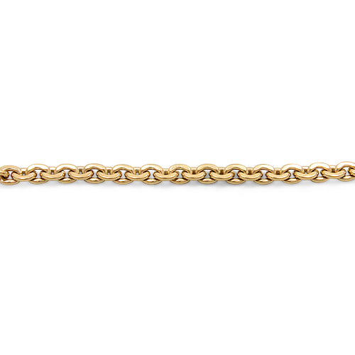 9ct Gold Solid Bracelet with a Unique Link and Bolt Clasp