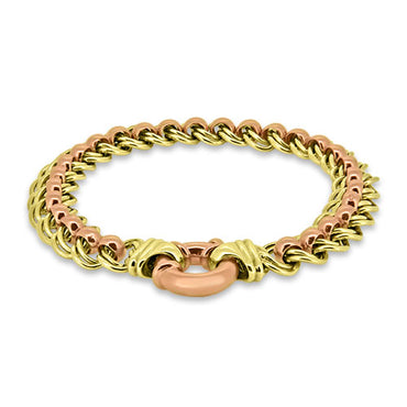 18ct Yellow and Rose Gold Two Tone Bracelet