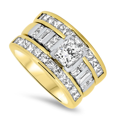 2.97ct Diamond Ring Set in 18ct Yellow Gold