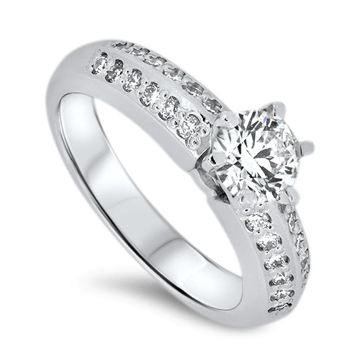 0.84ct Diamond Engagement Style Ring in 18ct White Gold