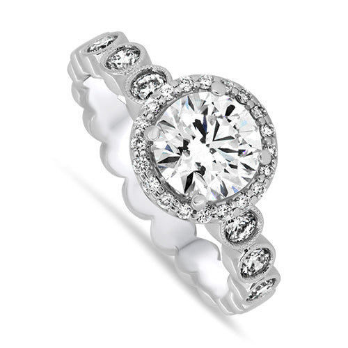 1.38ct Diamond Ring Set in 18ct White Gold