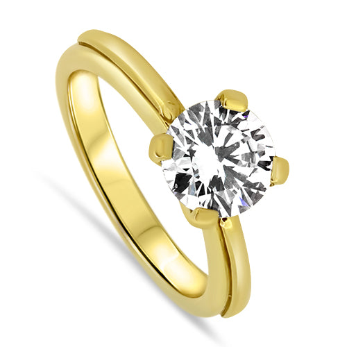 1.51ct Diamond Solitaire Set In 18ct Yellow Gold G VS2