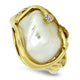 South Sea Pearl & Diamond Ring in 18ct Yellow Gold