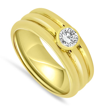 0.60ct Single Stone Diamond Ring Set in 18ct Gold