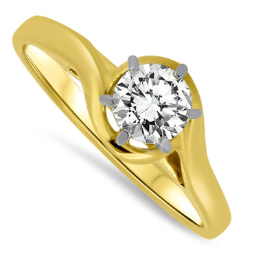 0.50ct Diamond Engagement Style Ring in 18ct Yellow Gold