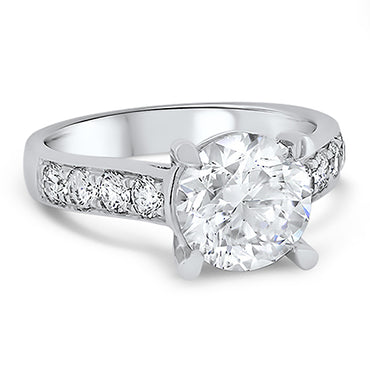 2.41ct Diamond Engagement Ring D Colour VVS1 Clarity in 18ct White Gold | London Loans