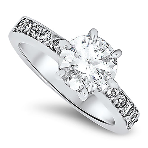1.47ct Diamond Engagement Style Ring in 18k White Gold | London Loans