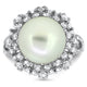 1.58ct South Sea Pearl and Diamond Dress Ring in 18k White Gold | London Loans