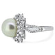 1.58ct South Sea Pearl and Diamond Dress Ring in 18k White Gold | London Loans