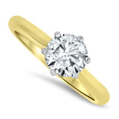 1.09ct Diamond Solitaire Engagement Ring in 18ct Yellow Gold | London Loans