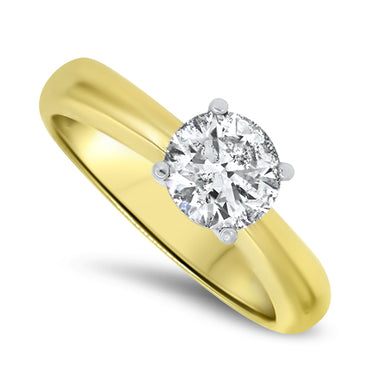 1.03ct Diamond Solitaire Engagement Ring in 18ct Yellow Gold | London Loans