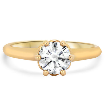 0.85ct Diamond Solitaire Engagement Ring in 18k Rose Gold | London Loans