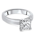 2.01ct Princess Cut Diamond Engagement Ring in 18ct White Gold F SI1