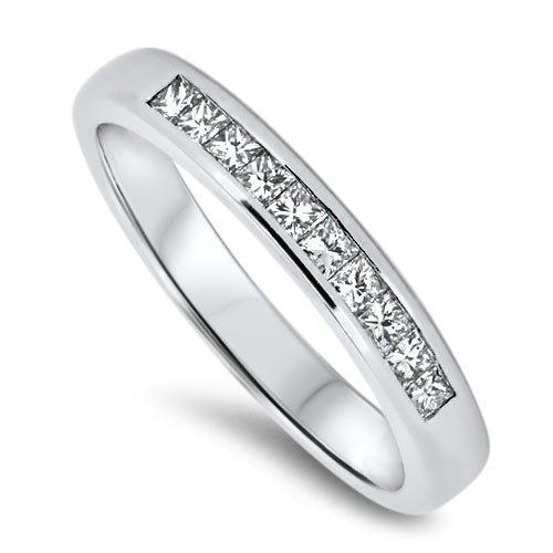 Princess cut eternity on sale ring platinum